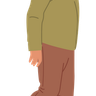 illustration for senior male character