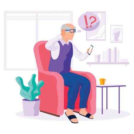 Set Of Modern Senior People With Different Gadgets Oldster Education On Computer Old Progressive People Use Modern Technology Learning To Use PC Elderly Couple With Gadgets Vector Illustration Illustration