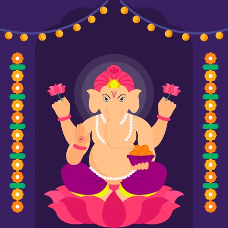 Señor Ganesha  Ilustración