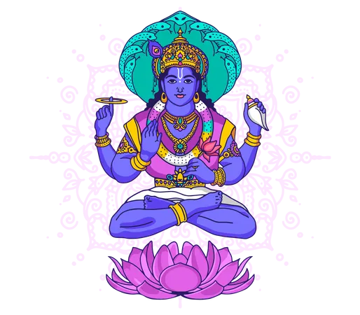 Señor vishnu  Ilustración