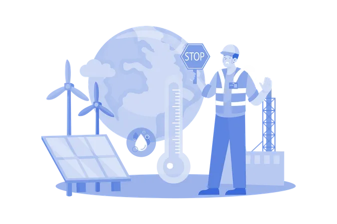 Sensibilisation au réchauffement climatique  Illustration