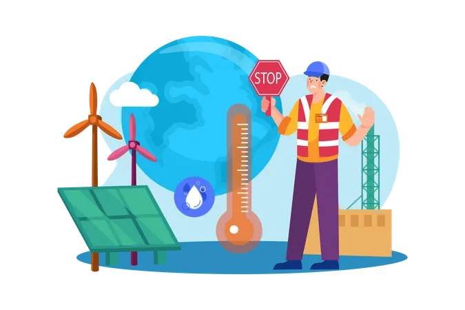 Sensibilisation au réchauffement climatique  Illustration