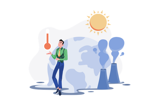 Sensibilisation au réchauffement climatique  Illustration