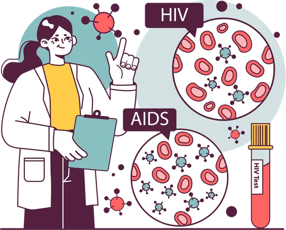 Conciencia sobre el sida  Ilustración