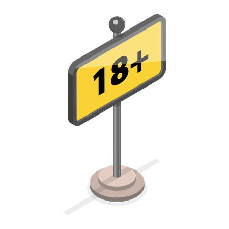 Sensitive Content Signs  Illustration