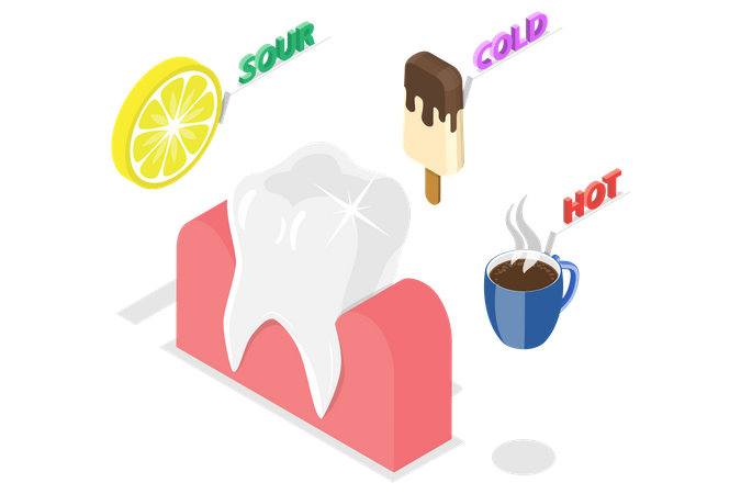 Sensitive Teeth Illustration