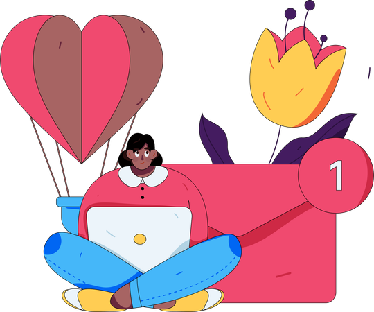 Sentiment romantique  Illustration
