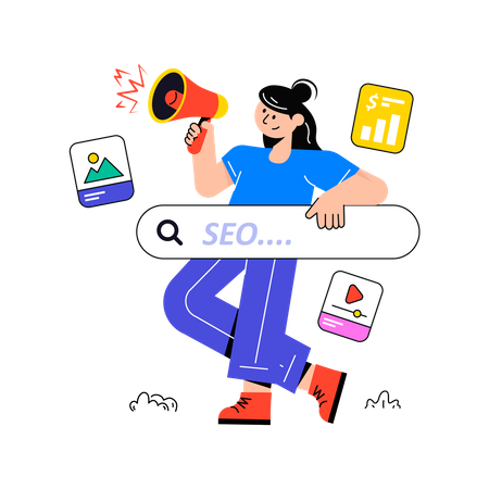 Seo Advertisement  Illustration