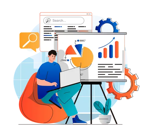 SEO-Analyse  Illustration