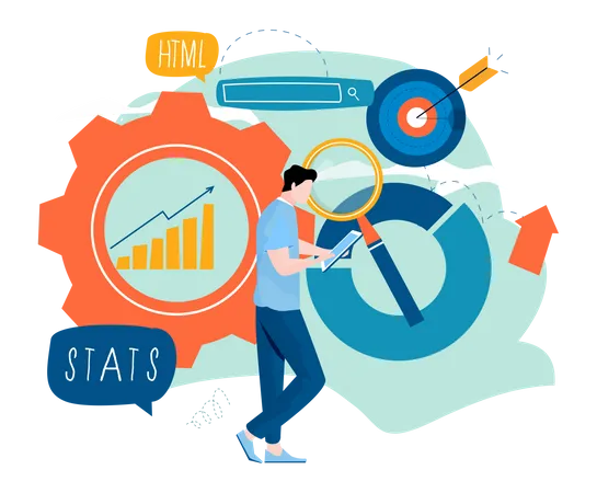 SEO analysis  Illustration