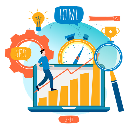 SEO analysis  Illustration