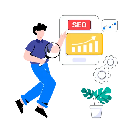 SEO Analysis  Illustration