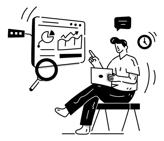 SEO Analysis  Illustration