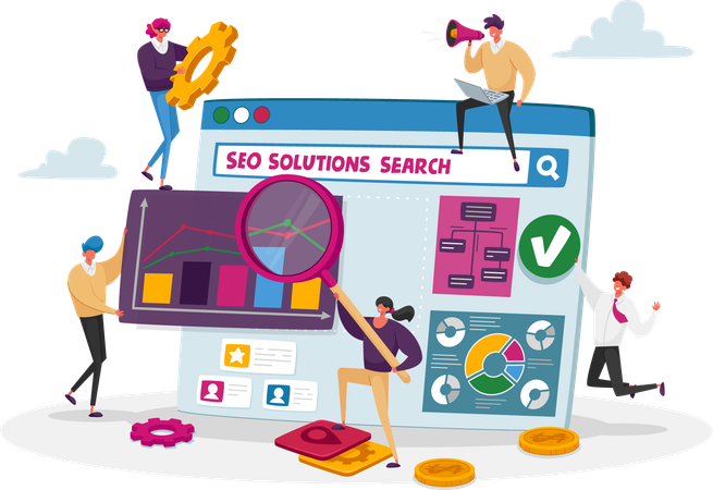 SEO analysis  Illustration
