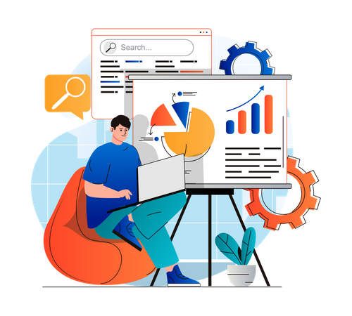 SEO analysis  Illustration