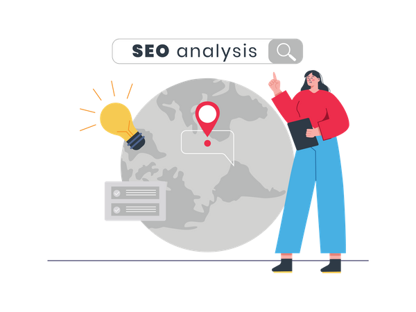 SEO Analysis  Illustration