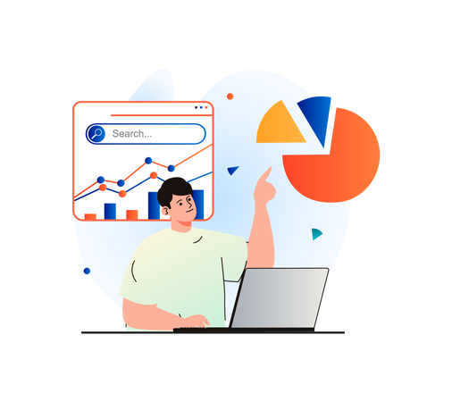 SEO Analysis  Illustration