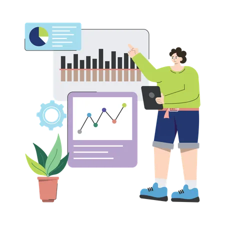 Seo Analytics  Illustration