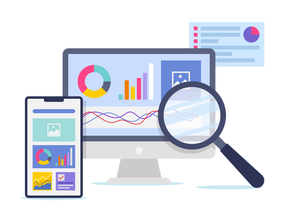 SEO Analytics  Illustration