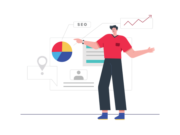 SEO Analytics  Illustration