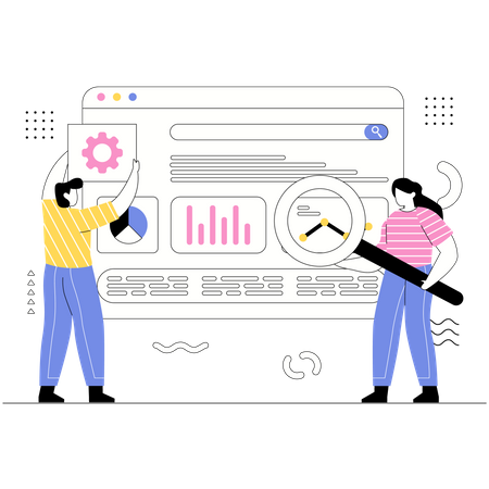 SEO Analytics  Illustration