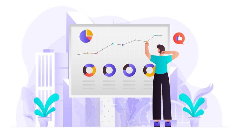 SEO Analytics  Illustration
