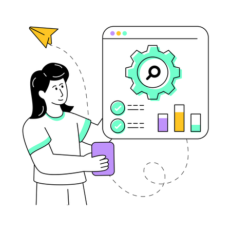 SEO analytics  Illustration