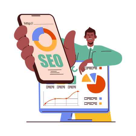 Seo App  Illustration