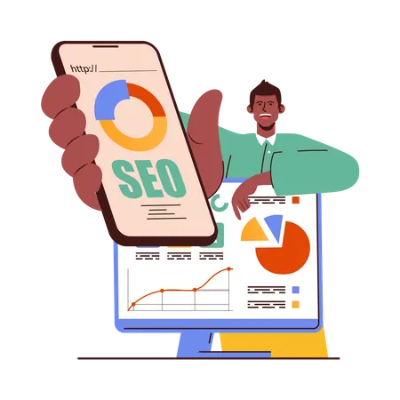 Seo App  Illustration