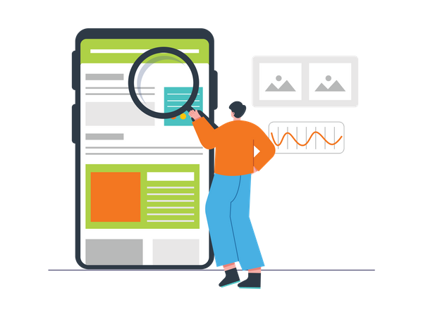 SEO App  Illustration