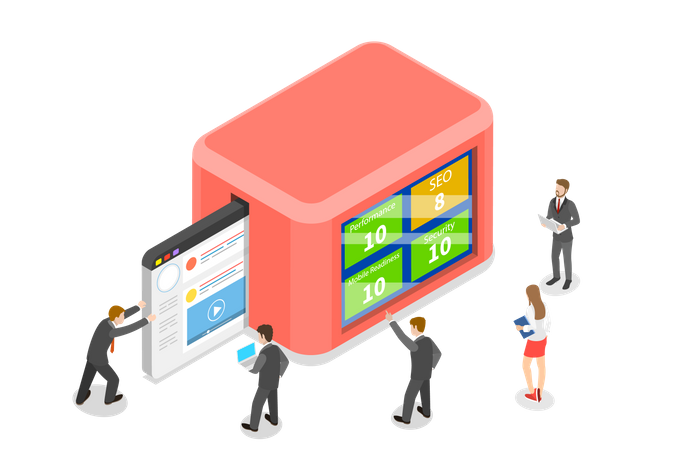 SEO audit report  Illustration