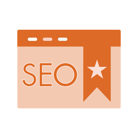 Seo bookmark  Illustration