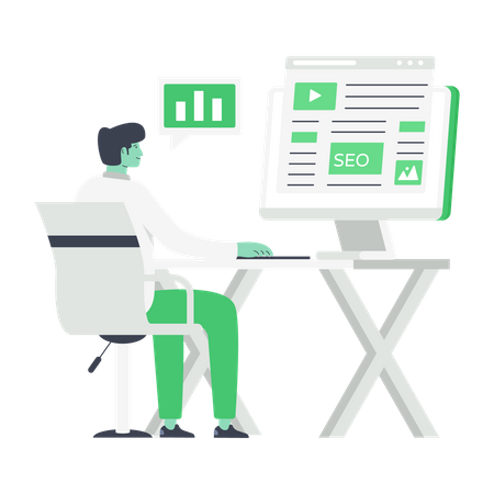 Seo Content Illustration