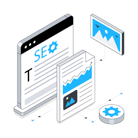 Seo content Illustration