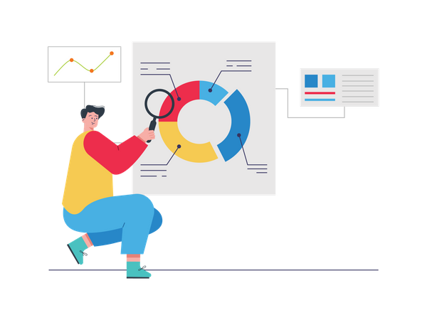 Seo Dashboard Analysis  Illustration