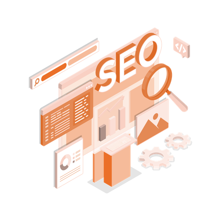 Seo dashboard  Illustration