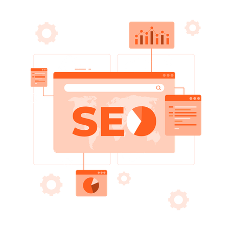 Seo dashboard  Illustration