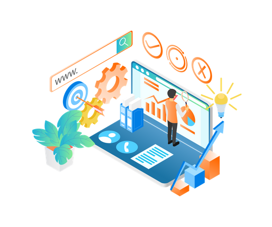 SEO Data analysis  Illustration