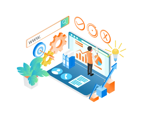 SEO Data analysis  Illustration