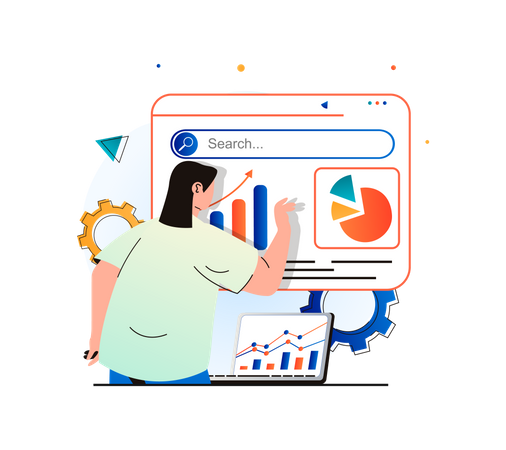 SEO data analysis  Illustration
