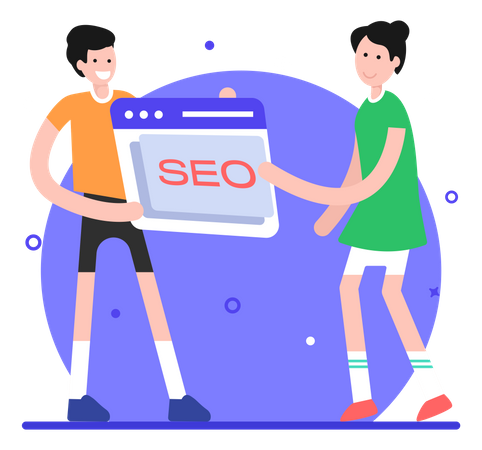 SEO development  Illustration