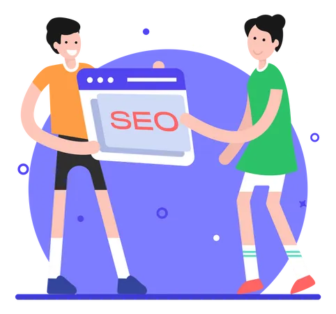 SEO development  Illustration