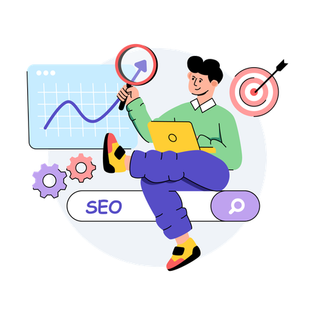 Seo Development  Illustration