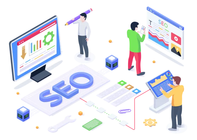 SEO-Dienstleistungen  Illustration