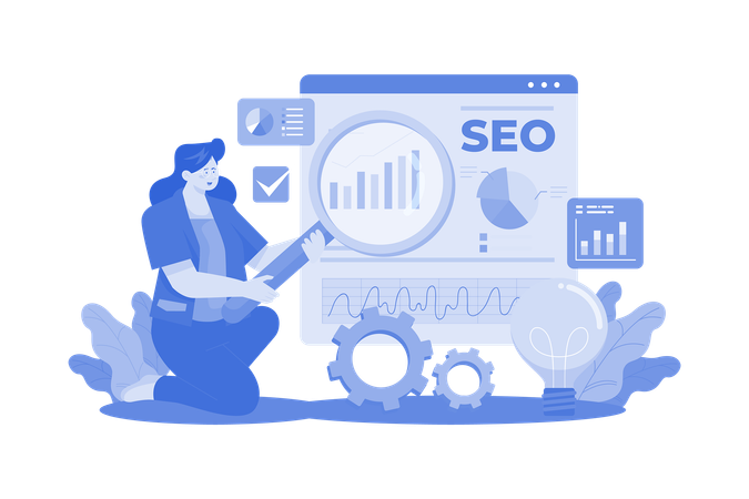 Gerente de SEO  Ilustração