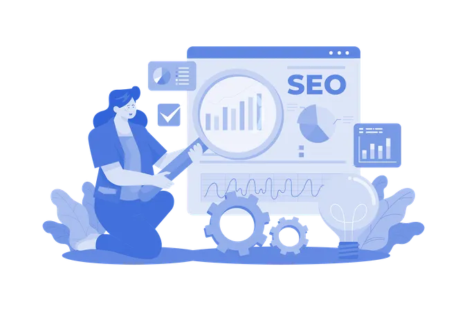 Gerente de SEO  Ilustração