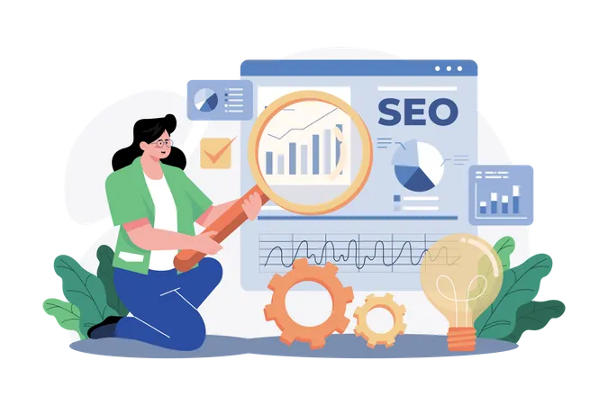 Gerente de SEO  Ilustração