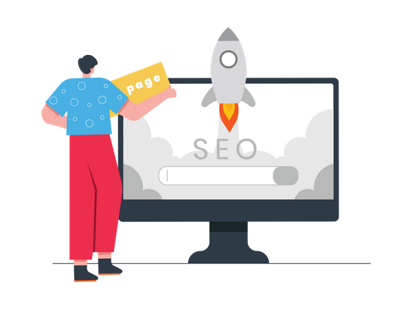 Inicio de SEO  Illustration