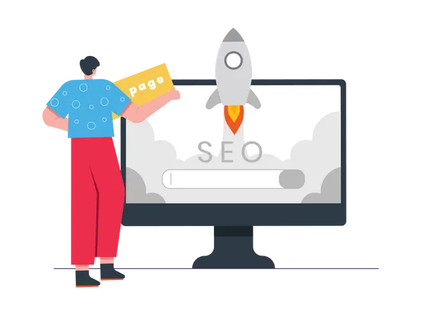 Inicio de SEO  Illustration