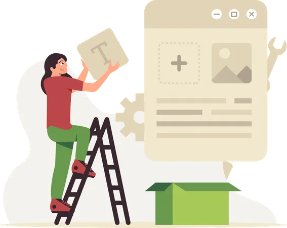 Seo Layout Developer  Illustration